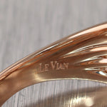 LeVian 14k Rose Gold 1ctw Diamond Wave Ring