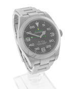 2016 Rolex Air-King 40mm Green Yellow Black Arabic Stainless Steel 116900 Watch