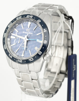 NEW Grand Seiko Spring Drive "Sport" SBGE255 Stainless Steel Blue 40.5 mm Watch