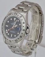 1996 Rolex Explorer II Stainless Steel Black Dial Date GMT 40mm Watch 16570