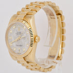 Rolex Day-Date President 18K Gold DIAMOND METEORITE 118238 36mm REHAUT Watch