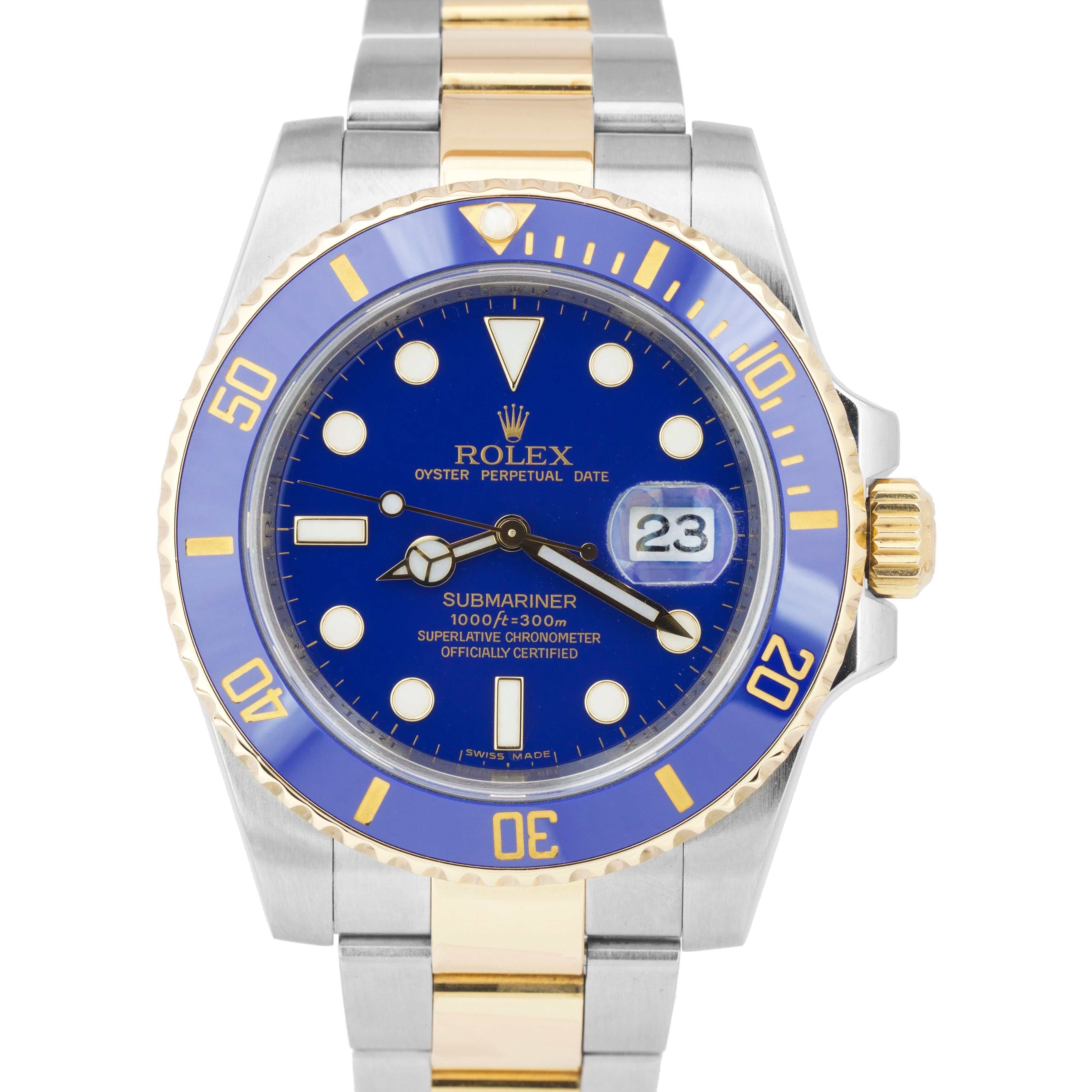 Rolex Submariner, Two-Tone with Blue Dial – KFK, Inc.