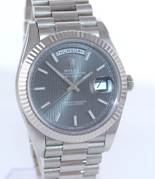 Rolex day date online rhodium