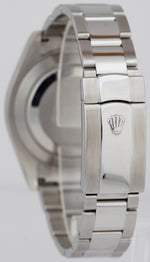 Rolex DateJust II Gray Black Roman Dial 41MM Steel 18K White Gold Watch 116334