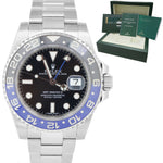 UNPOL. Rolex GMT-Master II Batman Blue Black Ceramic 40mm Watch 116710 BLNR B+P