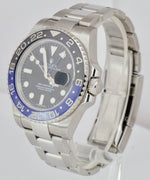 UNPOL. Rolex GMT-Master II Batman Blue Black Ceramic 40mm Watch 116710 BLNR B+P