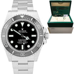 BRAND NEW 2022 Rolex Submariner 41mm No-Date Black Ceramic Watch 124060 LN
