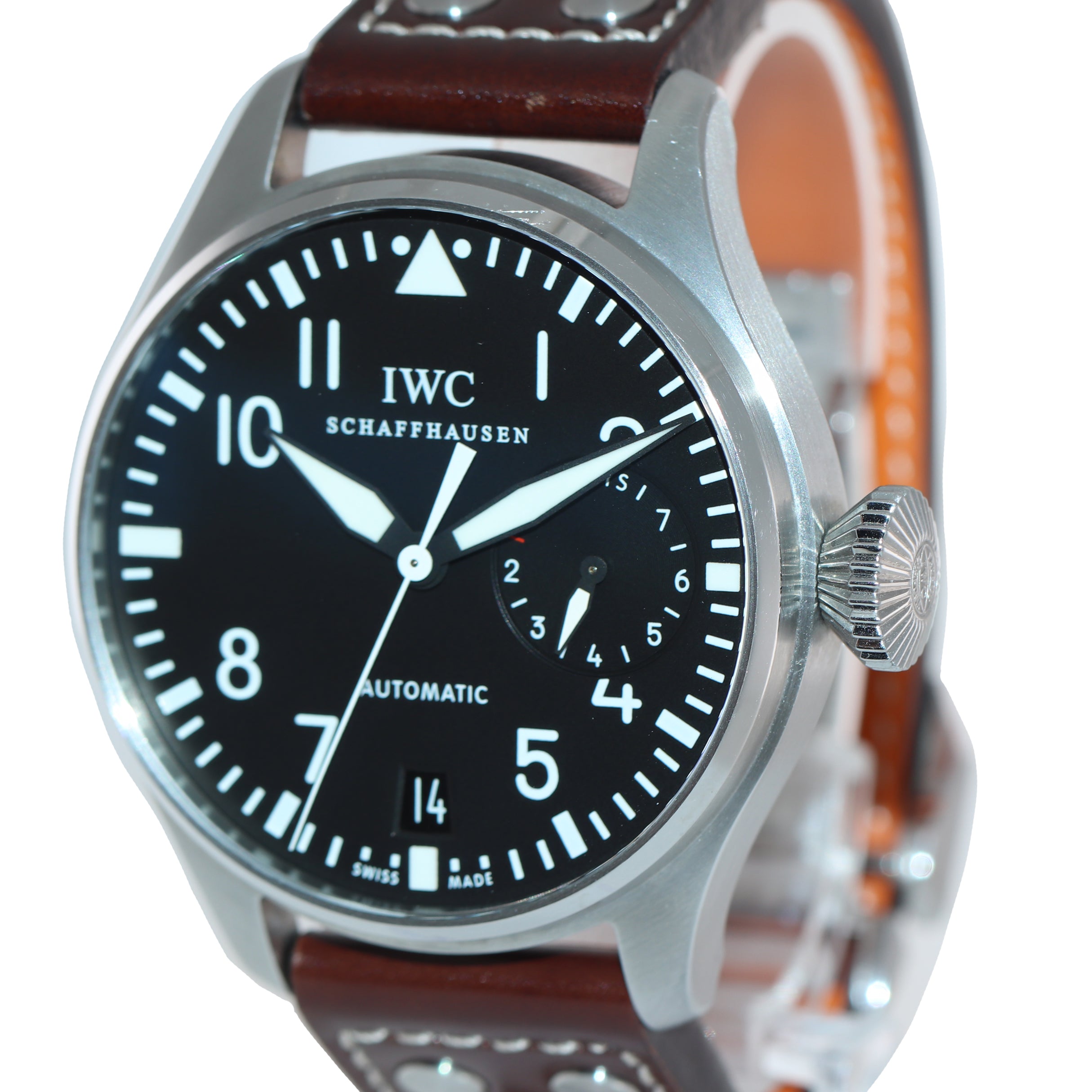 IWC Big Pilot Black 7 Day 46mm 5004 5004 01 IW500401 Automatic Steel D