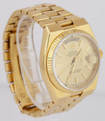 UNPOLISHED Rolex OysterQuartz Day-Date President Champagne Gold 36mm Watch 19018