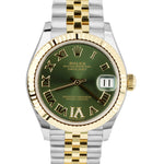 NEW Rolex DateJust 31 278273 Two-Tone Gold Steel 31mm Olive Dial Jubilee Watch