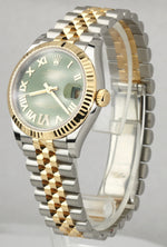 NEW Rolex DateJust 31 278273 Two-Tone Gold Steel 31mm Olive Dial Jubilee Watch