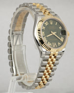 NEW Rolex DateJust 31 278273 Two-Tone Gold Steel 31mm Olive Dial Jubilee Watch