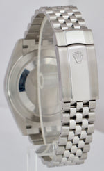 Rolex DateJust 41 Wimbledon Grey 41mm Fluted Jubilee Stainless Watch 126334