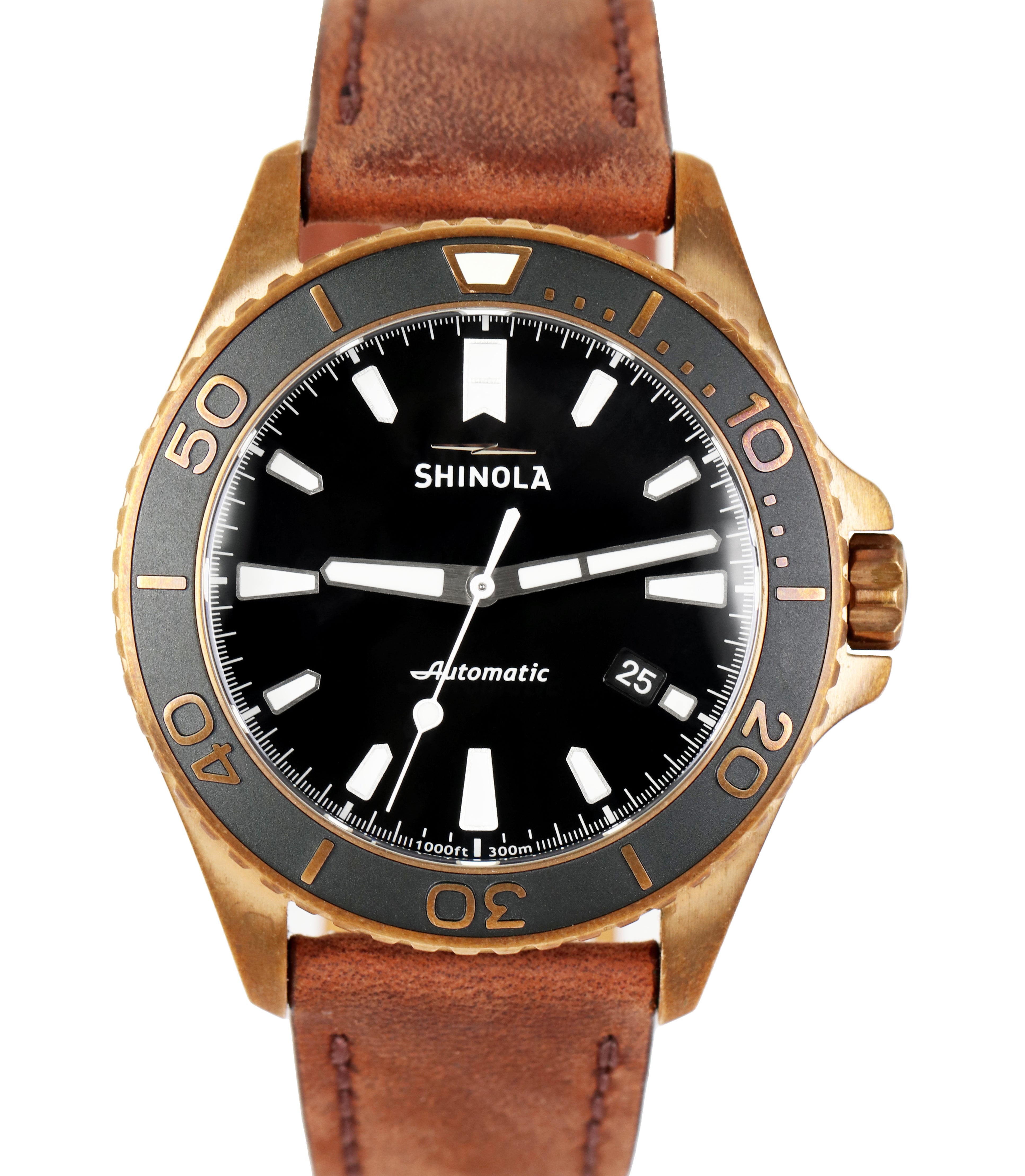 Shinola Detroit Bronze Monster Black Bronze 43mm Automatic Watch