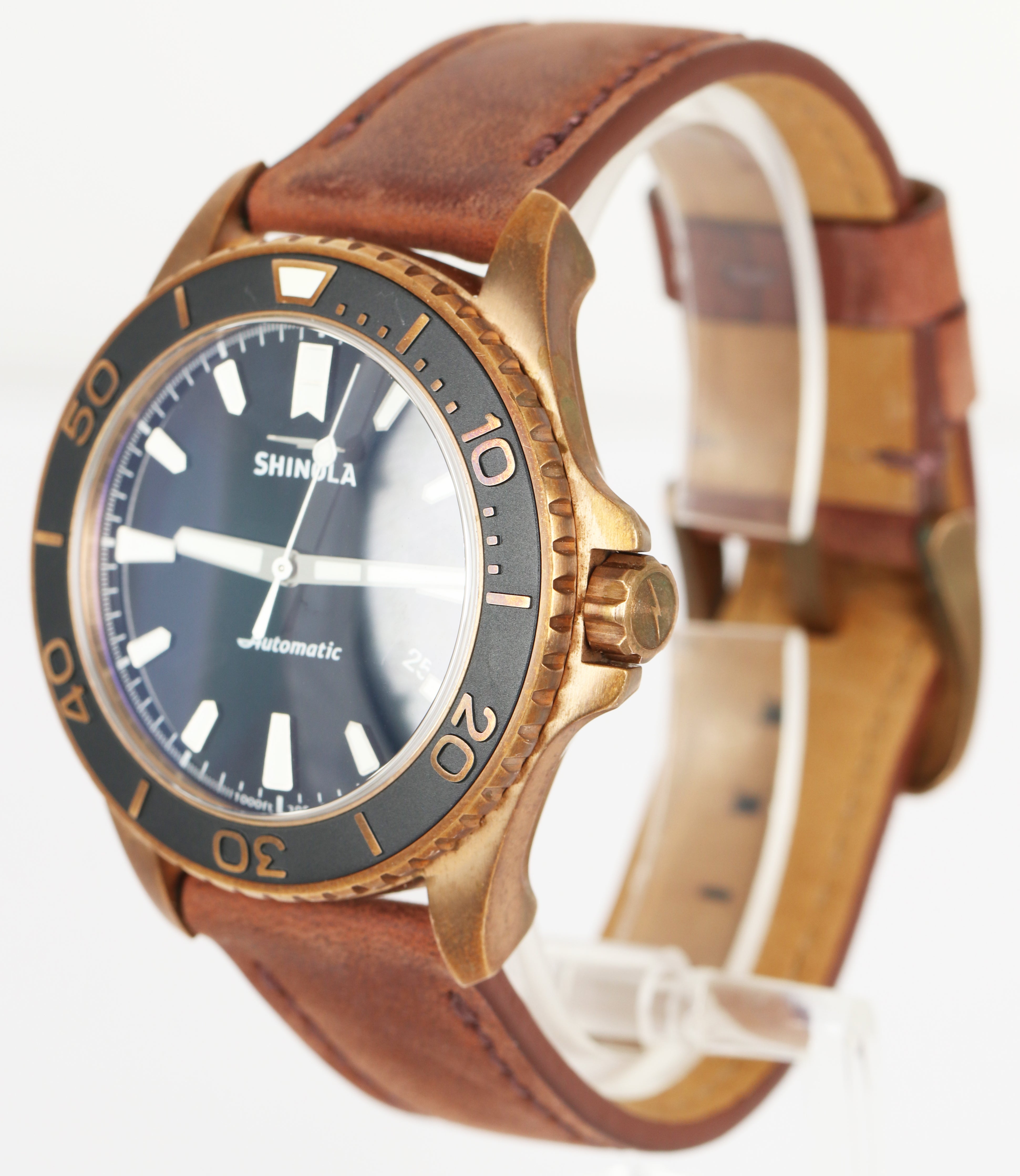 Shinola Detroit Bronze Monster Black Bronze 43mm Automatic Watch