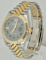 2021 Rolex DateJust 41 126333 Wimbledon Two-Tone Gold Steel 41mm Jubilee Watch