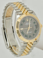 2021 Rolex DateJust 41 126333 Wimbledon Two-Tone Gold Steel 41mm Jubilee Watch