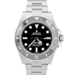 MINT Rolex Submariner 41mm No-Date Black Ceramic Stainless Dive Watch 124060 LN