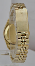 Ladies Rolex Oyster Perpetual 14K Yellow Gold Champagne Jubilee 24mm Watch 6719