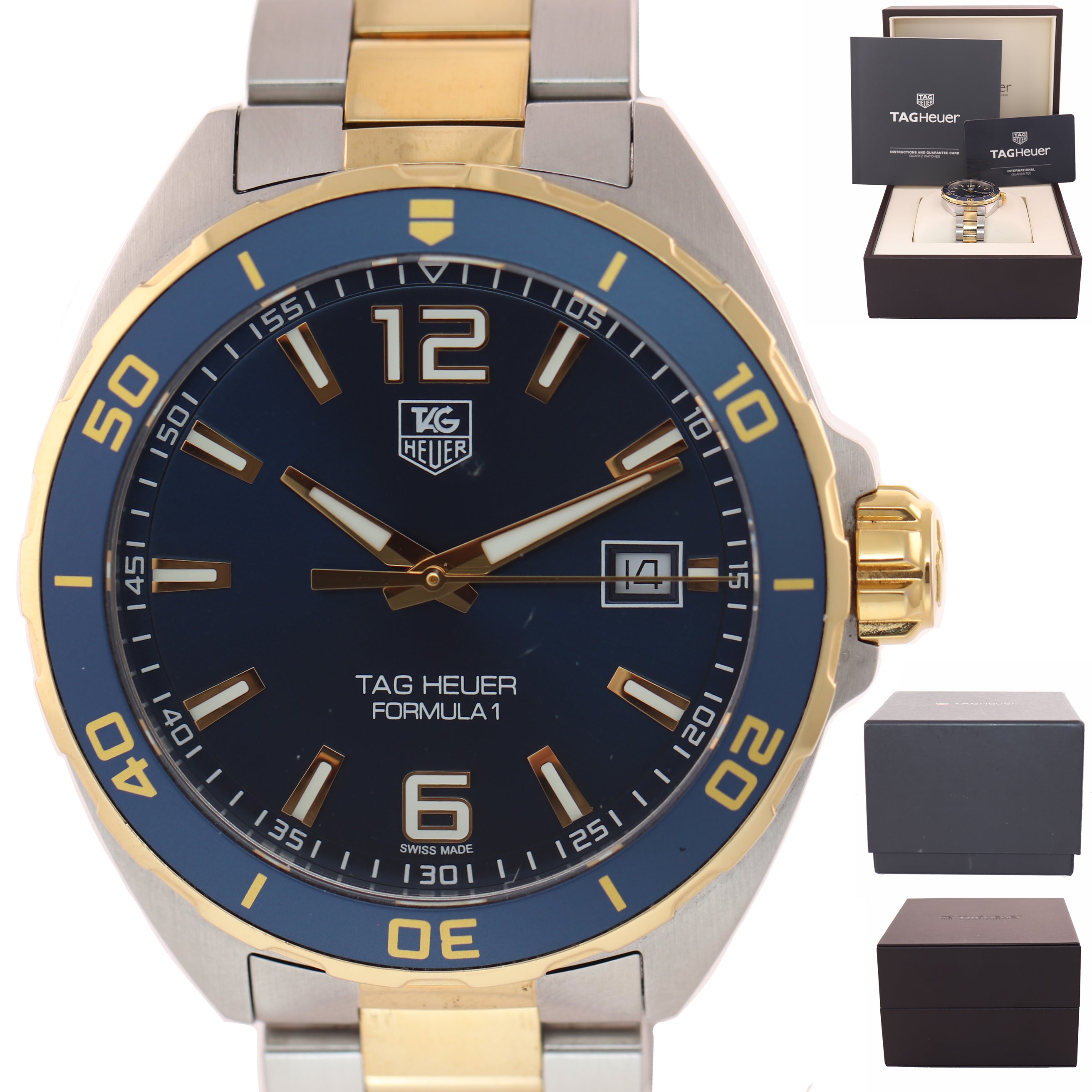 Tag Heuer Formula 1 Navy Blue Dial Two-tone Men's Watch WAZ1120