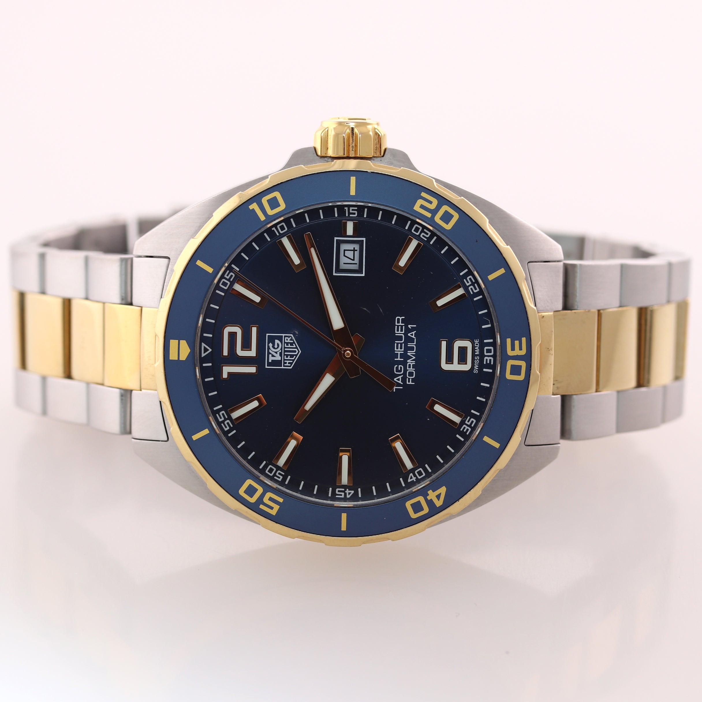 Tag heuer formula 1 blue outlet gold