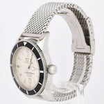 2012 Men's Breitling SuperOcean Heritage 46 A17320 Black White 46mm Mesh Watch