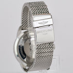 2012 Men's Breitling SuperOcean Heritage 46 A17320 Black White 46mm Mesh Watch