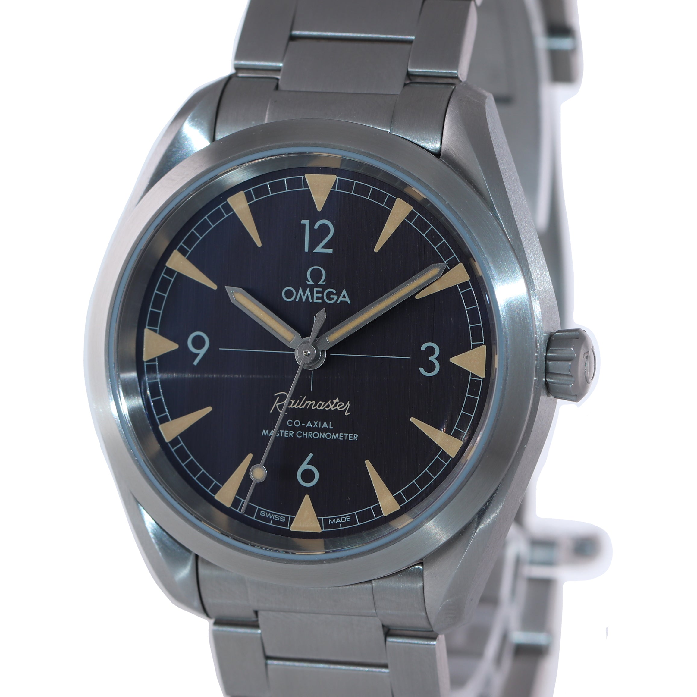 Railmaster Seamaster Steel Chronometer Watch 220.10.40.20.01.001