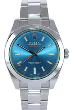 Copy of 2020 Papers Rolex Milgauss Blue Anniversary Green 116400GV Steel 40mm Watch Box