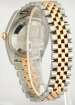 UNPOLISHED 2010 Rolex DateJust 36mm White Roman 116231 18K Rose Stainless Watch