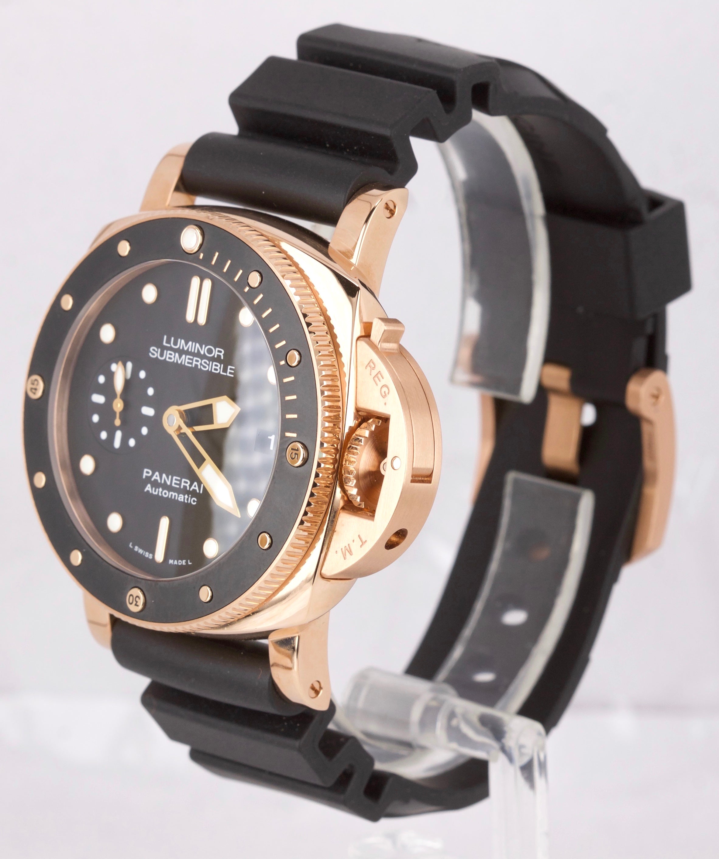 MINT 2019 Panerai Luminor 1950 Submersible 18K Rose Gold 42mm PAM 684