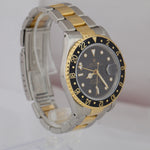 Rolex GMT-Master Black 16713 40mm 18K Gold Two Tone Stainless Watch