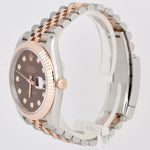 NEW 2022 Rolex DateJust Chocolate Diamond Rose Gold Jubilee 126331 41mm Watch