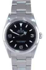 PAPERS 2007 Rolex Explorer I Black 36mm 114270 Steel Black Arabic Watch Box