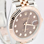 NEW 2022 Rolex DateJust Chocolate Diamond Rose Gold Jubilee 126331 41mm Watch