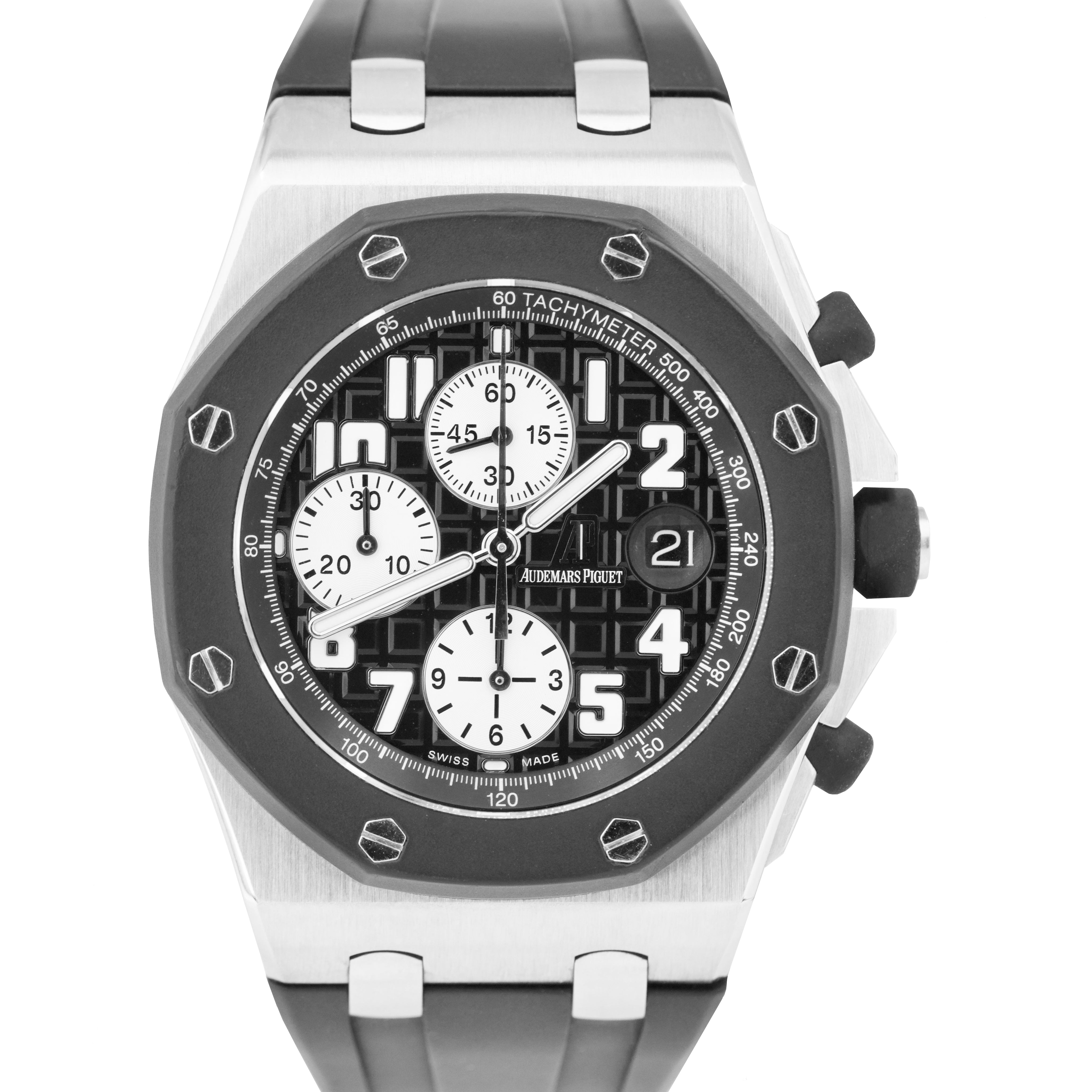 Audemars Piguet Royal Oak Offshore 42mm Rubberclad Silver Black 25940S