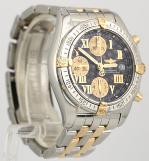 Breitling Cockpit Chrono 39mm Stainless Steel Gold Black B13358 Two-Tone Watch