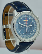 Breitling Navitimer 01 Aurora Blue 46mm AB0127 Chronograph Leather Watch