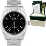 Rolex Oyster Perpetual Air-King 34mm Black Stainless Steel Watch 14000 PAPERS