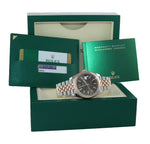 PAPERS Rolex DateJust 41 126331 Brown Rose Gold 18K Two-Tone Jubilee Watch Box
