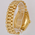 Rolex Day-Date President 36mm CHAMPAGNE 18K Yellow Gold Fluted Watch 18038