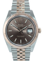 PAPERS Rolex DateJust 41 126331 Brown Rose Gold 18K Two-Tone Jubilee Watch Box