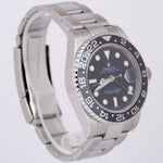 MINT Rolex GMT-Master II 40mm Black Ceramic Green Stainless Steel Date 116710 LN