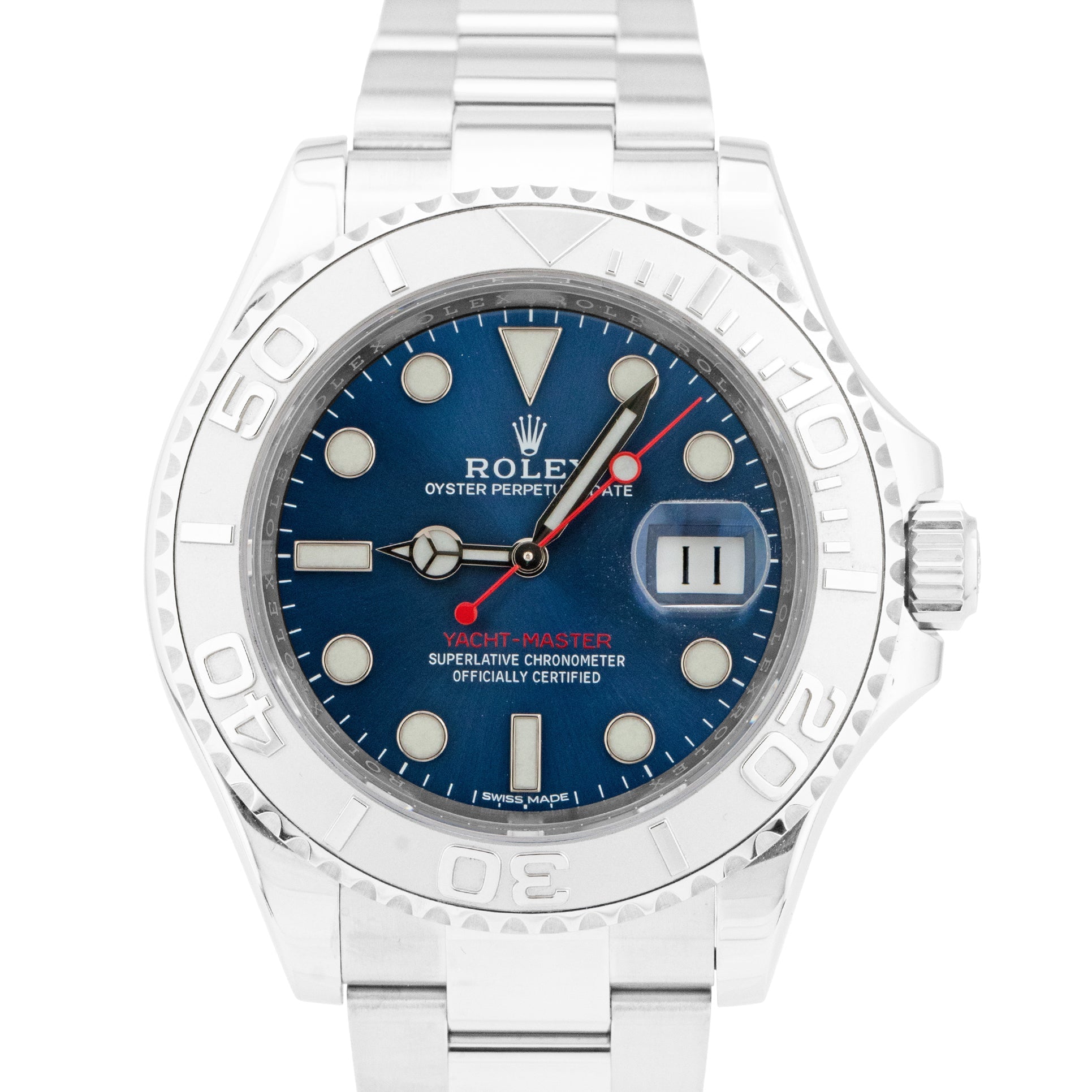 Rolex Yacht-Master Blue Dial 116622 - Global Watch Shop