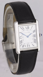 2020 Cartier Tank Solo Large 3169 Stainless Roman Quartz Date Watch W5200014