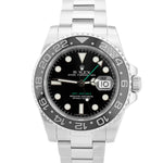 Rolex GMT-Master II Black 40mm Ceramic Stainless Steel Oyster Date Watch 116710