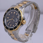 Rolex Submariner Date 40mm Black Two-Tone 18K Yellow Gold Stainless Steel 16613