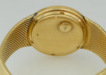 Vintage Patek Philippe Back Wind 35mm Automatic 3569 18K Yellow Gold Mesh Watch