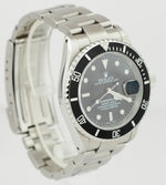 Rolex Submariner Date Stainless Steel 40mm Black Dive Oyster SEL Watch 16610 BOX