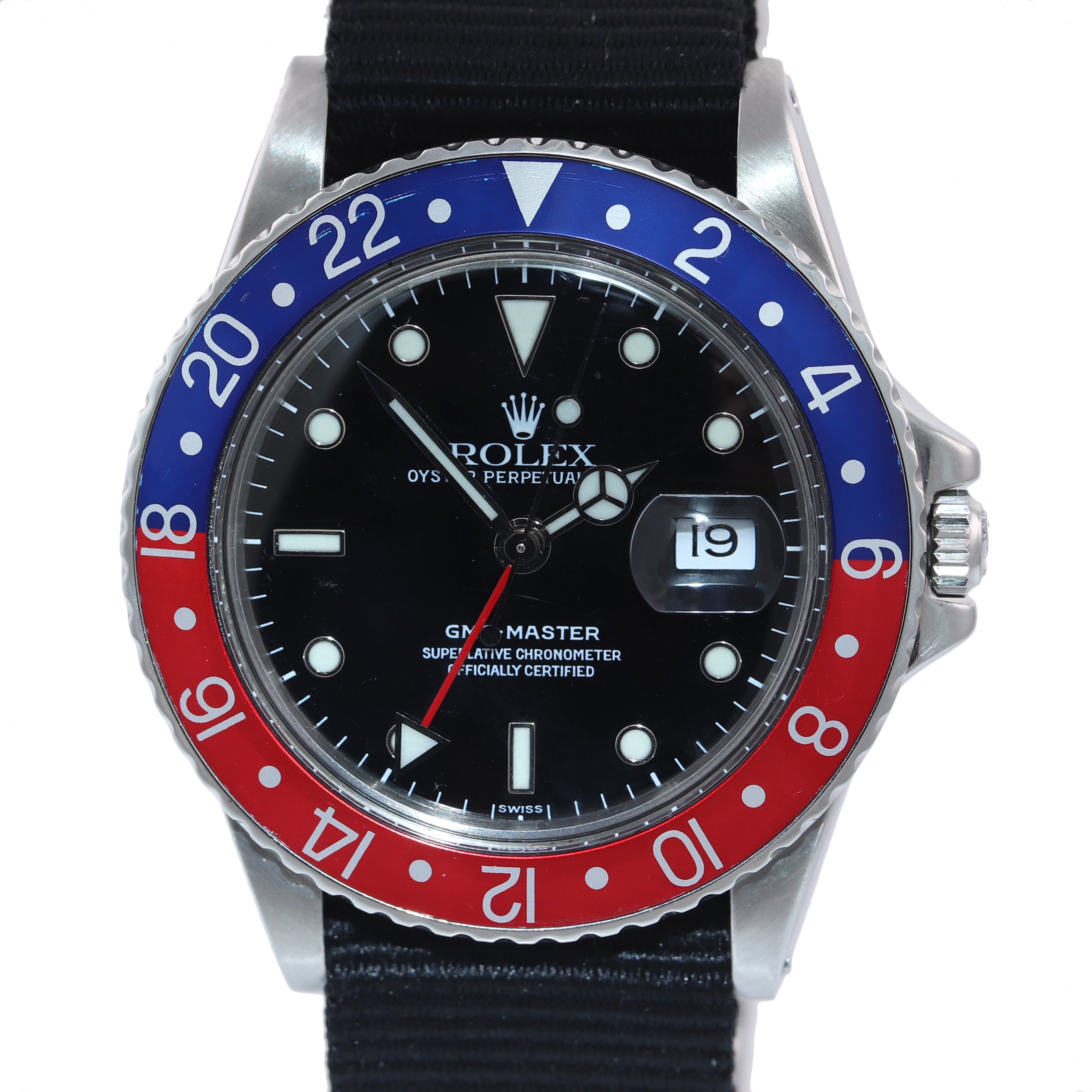 Rolex watch shop blue and red